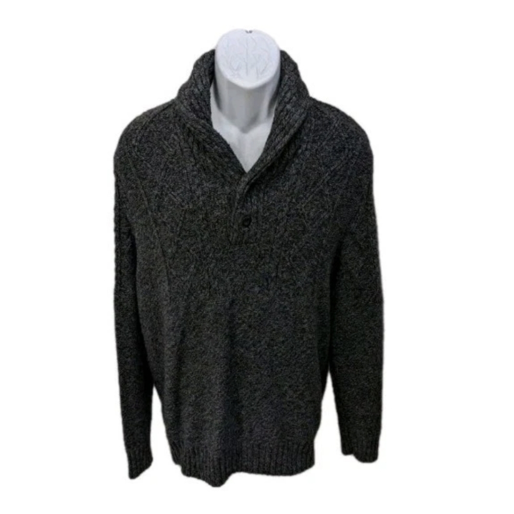 American Eagle Outfitters Shawl Collar Pullover Sweater Long Sleeve XL #2200.230